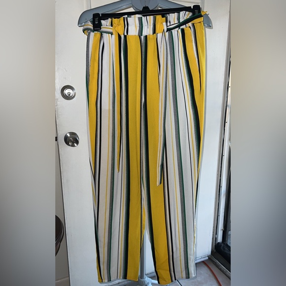 Yellow Striped Pants - Picture 2 of 9